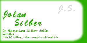 jolan silber business card